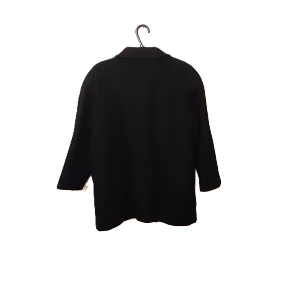 Vintage London Fog Wool Coat – Size 12 Petite – Black - Picture 3 of 5